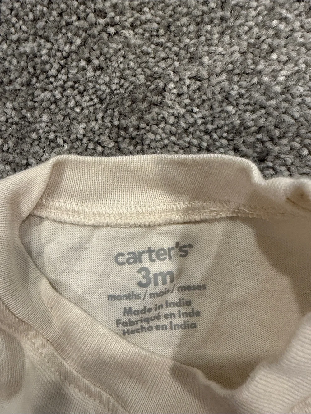 Carter's Cream and Orange Halloween Baby Matching Set